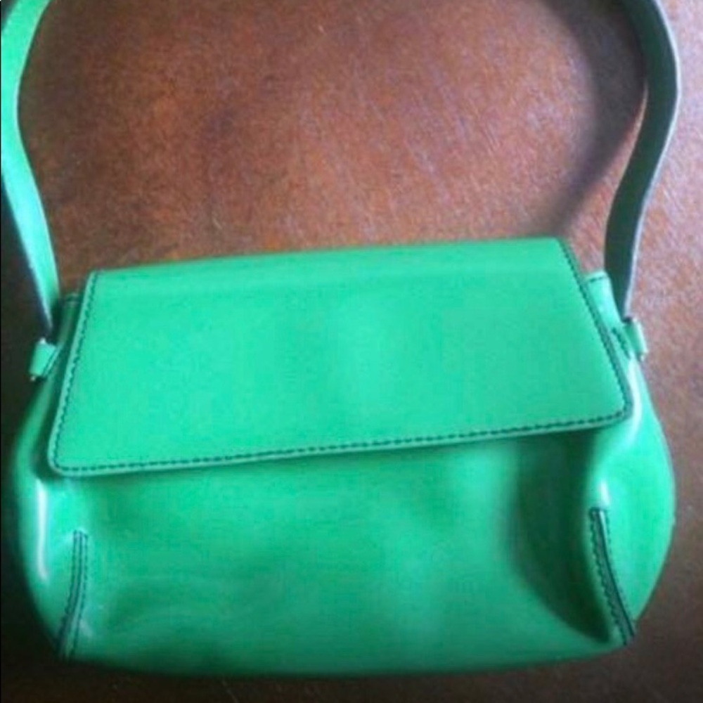 DKNY green handbag
